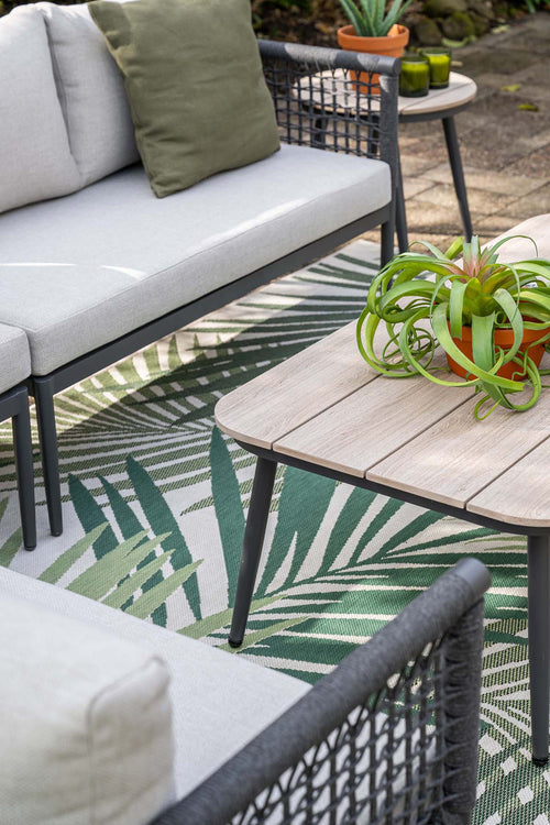 Garden Impressions Teramon loungeset 6-persoons met donkergrijs rope