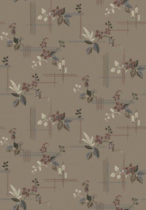 borastapeter behang vintage bloemen bruin - 53 cm x 10.05 m - 660013 - vtwonen shop