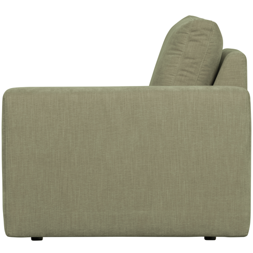 vtwonen 1-zits bank element met arm rechts Family - Polyester - Groen - 85x115x98