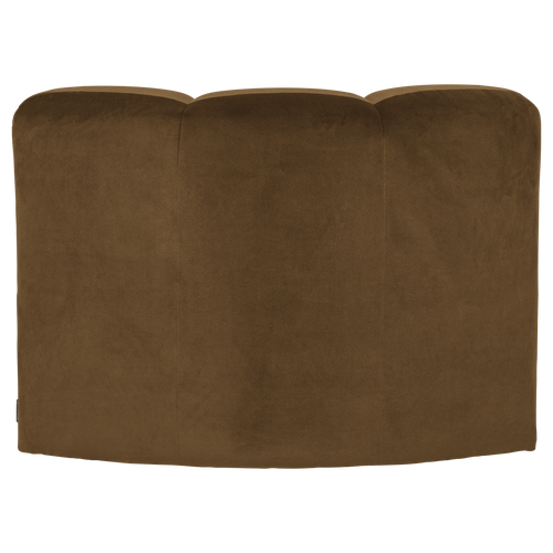 WOOOD eetbank hoek met rugleuning Mojo - Velvet - Honinggeel - 83x83x83