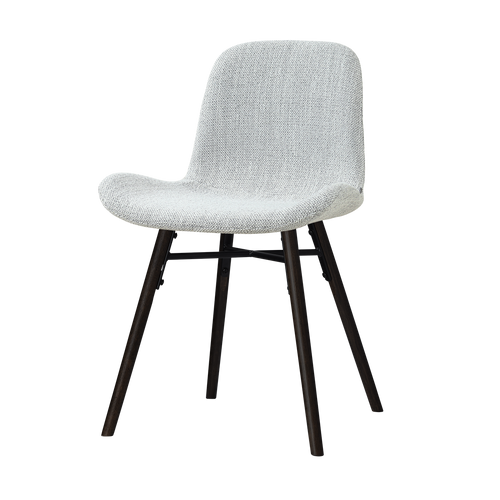 Nolon Nena-Fé eetkamerstoel grijs melange - zwart houten onderstel - vtwonen shop