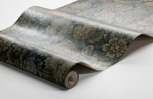 Borastapeter behang vintage bloemen groen - 53 cm x 10.05 m - 660218 - vtwonen shop