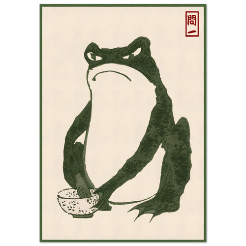 Artfulprints  Hoji frog   poster A4 21x29.7 cm - vtwonen shop