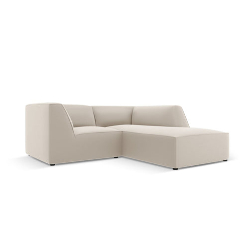 Cosmopolitan Design - Modulaire hoekbank rechts Siena 3-zits, imitatieleer duif - 180x186x69cm