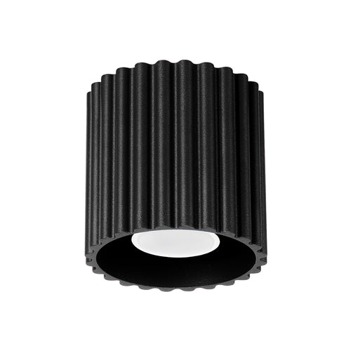 Sollux Lighting Plafondlamp AURA 1 zwart GU10 - 10x10x10cm