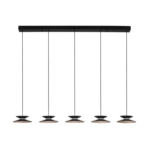 Nova Luce MORPHI Hanglamp voor aan het plafond, kleur Sandy Black, Gold Triac dimbare LED 245W 800lm 3000K