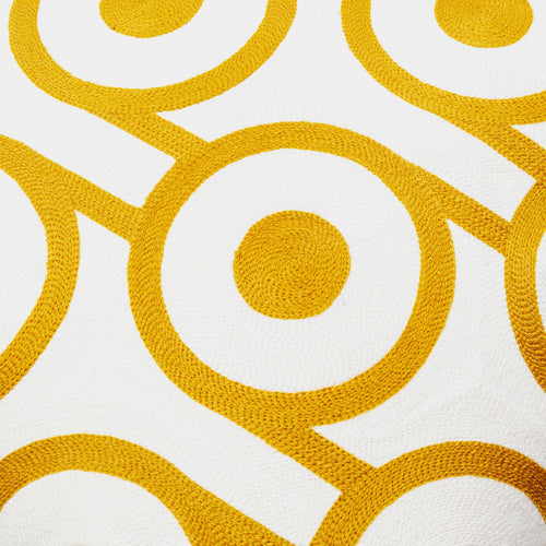 Kare Design Kussen Catena Circle geel en wit