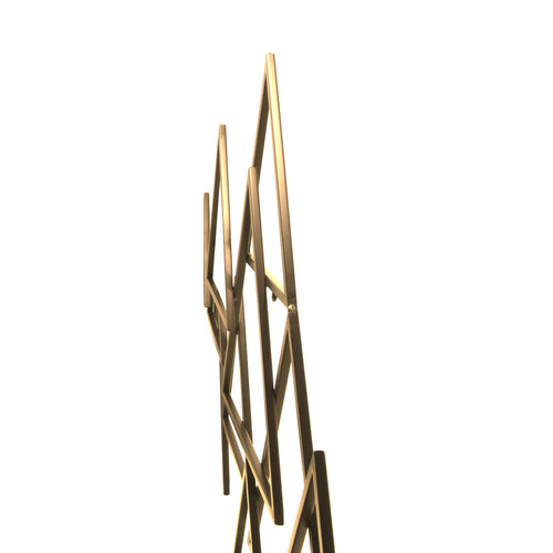 Art for the Home Metal Art - Moderne Driehoeken - Goud - 1,11m x 64cm - vtwonen shop