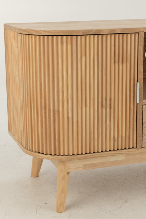 J-Line kast Rond - dennenhout - naturel - small - vtwonen shop