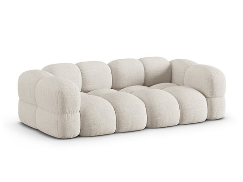 Cosmopolitan Design Bank Loretto 4-zits, structurele stof beige - 100x250x68cm