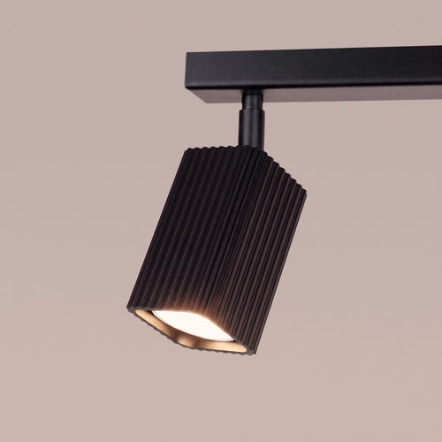 Sollux Lighting Plafondlamp RAYO 6L zwart - 117x6x16,5cm