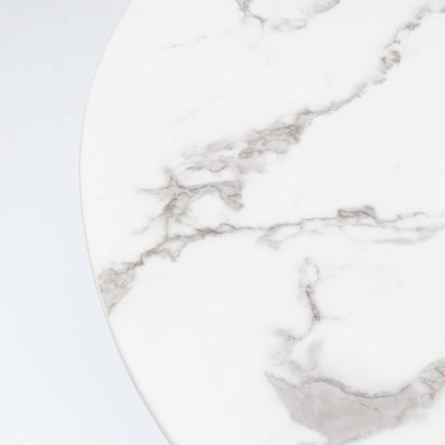 Kare Design Eettafel Veneto Ø110cm marmer wit - vtwonen shop