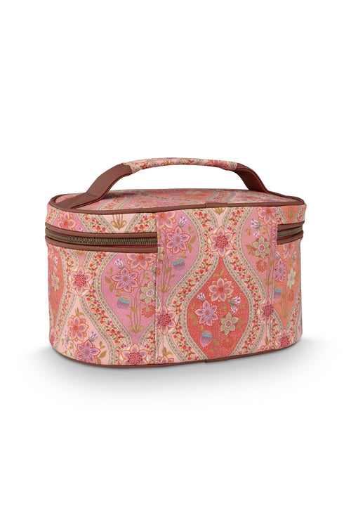 Pip Studio - Cleo Make-up Tasje Dames - Ornamento - Oranje - 26x16x16cm