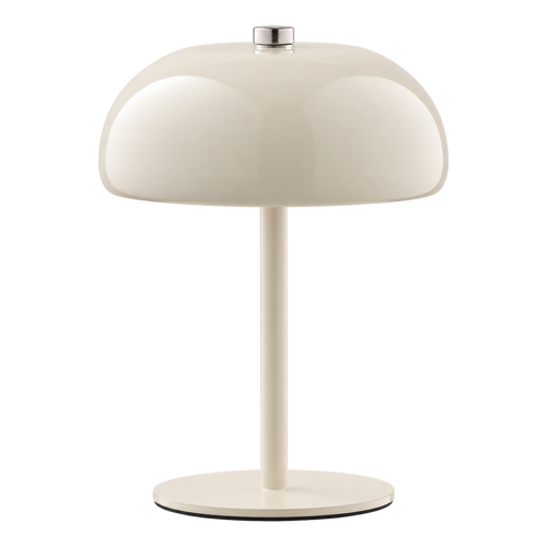 Artichok Marise metalen oplaadbare tafellamp beige Ø13