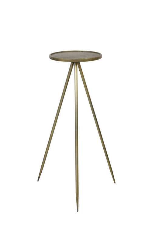 Light & Living tafel  - goud - 35x35x98.5 cm