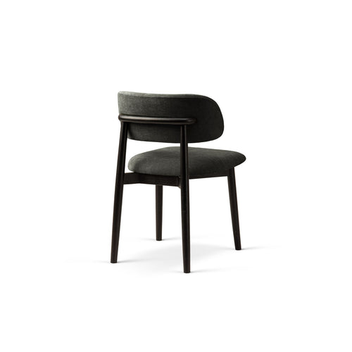 Set van 2 stoelen Evan chenille donkergrijs - 51x49.5x77cm