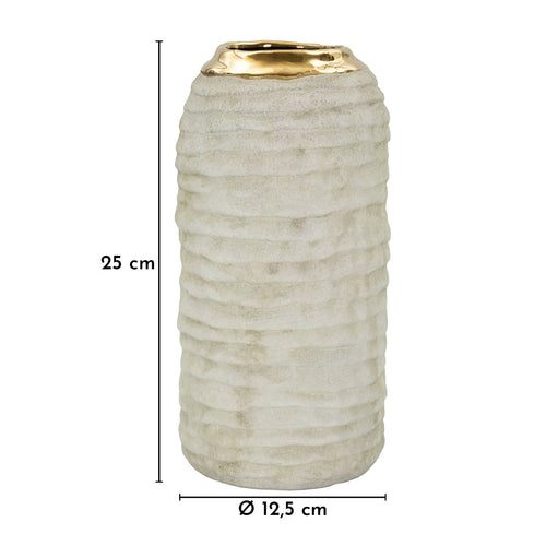 Mauro Ferretti vaas - Ø 12,5x25 cm - goud