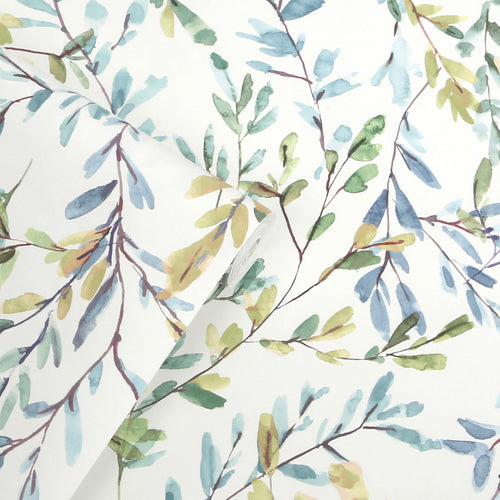 Laura Ashley Vliesbehang - Brayton Leaves Fresh Green