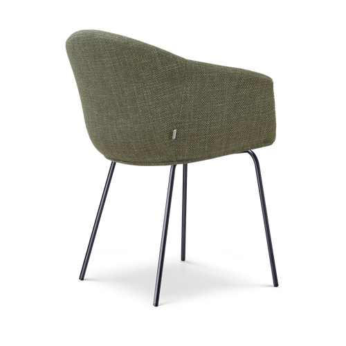Nolon Nora-Otis eetkamerstoel forestgroen - zwart onderstel - vtwonen shop