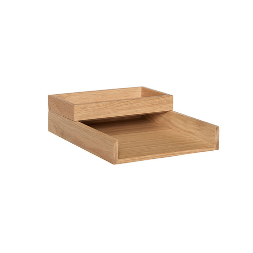 Hübsch bureau-organizer Rail - mdf/eikenfineer/eikenhout - 25x14x4, 25x33xh6cm - vtwonen shop