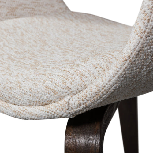WOOOD eetkamerstoelen houten bruinen poot Yossi - Naturel - Set van 2