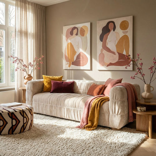 DÉJA Living 3-zits Bank Matre - Beige Stof - 240x97x75cm - vtwonen shop