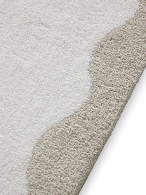 benuta badmat Cara - grijs/wit - 60x100 cm