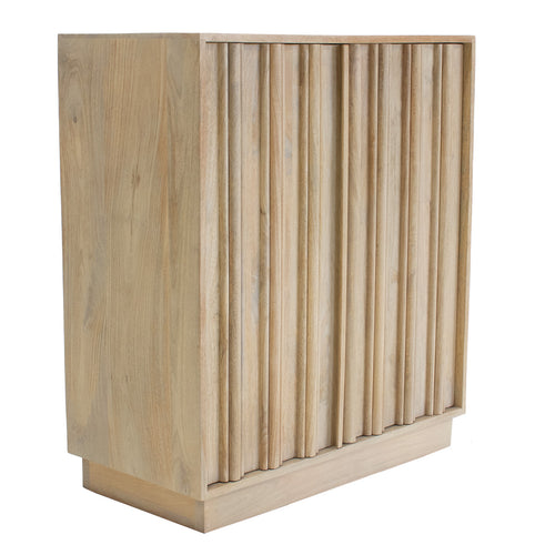 Giga Meubel Dressoir Nika - Mangohout - Naturel - 80x40x91cm - vtwonen shop