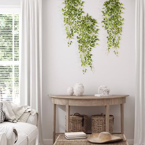 Maxifleur Peperomia Kunsthangplant bont 90cm