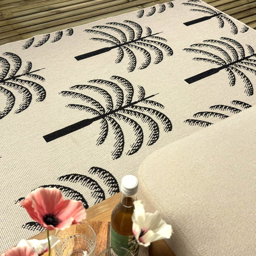 Buitenkleed Oase zwart/wit - Interieur05 - 240 x 340 cm - vtwonen shop