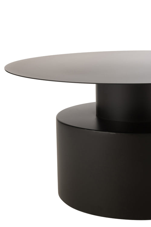 J-Line salontafel Rond - metaal - zwart