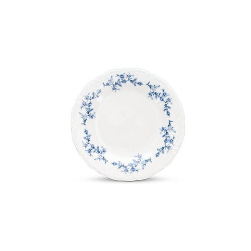 Bonbistro - Plat bord 21cm blue flower Retro - Set van 6