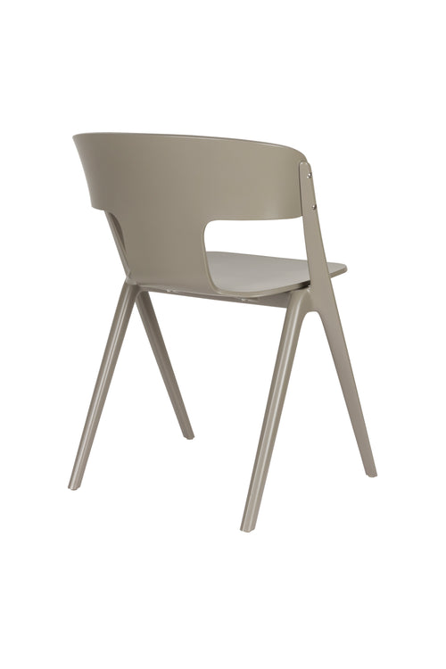 Zuiver Horizon Tuinstoelen stapelbaar Kunststof Taupe - Set van 4 - vtwonen shop