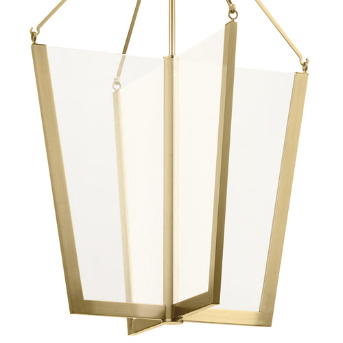 Elstead Kichler Calters Geïntegreerde LED Hanglamp Champagne Goud, 3000K