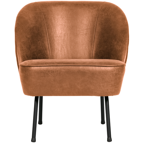 BePureHome fauteuil Vogue- Leer - Cognac -  69x57x70 - vtwonen shop