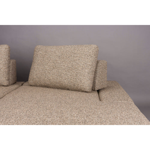 Dutchbone Shelly Bank Cinnamon Rechts Chaise Longuen - Bruin - vtwonen shop