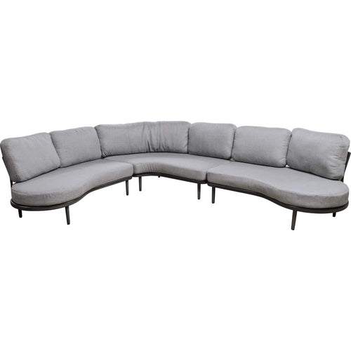 Lesli Living loungebank Durban - antraciet - 172x108x67,5cm
