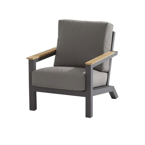 4 Seasons loungestoel Capitol donker grijs - vtwonen shop