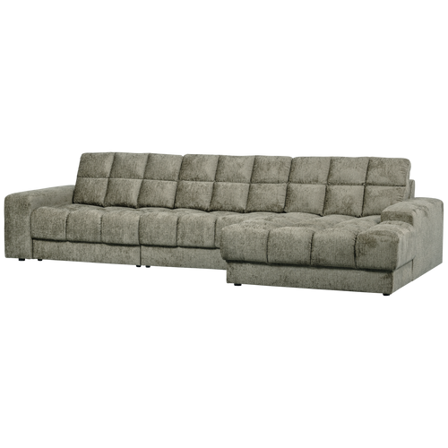 WOOOD chaise longue rechts Second Date - Structure Velvet - Frost - vtwonen shop