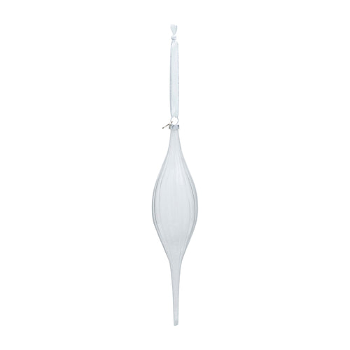 Rivièra Maison Frosty Icicle Ornament  - Glas - Wit - vtwonen shop