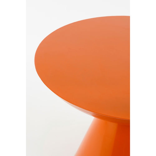 Mica Decorations Celise Bijzettafel - H44 x Ø59 cm - Metaal - Oranje