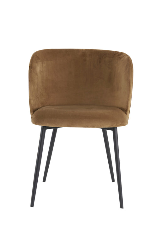 Light & Living eetkamerstoel ELYNA - 56x55x79cm - bruin - Set van 2 - vtwonen shop