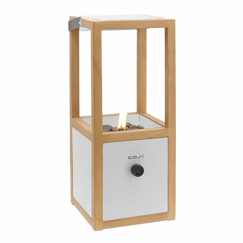 Cosi Fires - Cosiscoop Urban white - gaslantaarn - 20 x 20 x H 49,3 cm - vtwonen shop