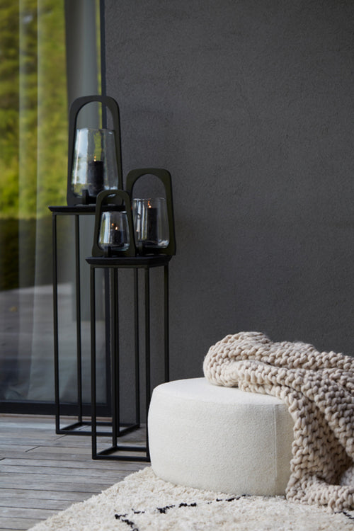 Light & Living zuil QUENZA - Ø35x100cm - zwart - Set van 2