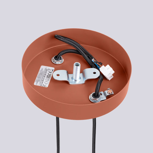 Sollux Lighting Hanglamp HALO 2P rode oker - 15x15x120cm