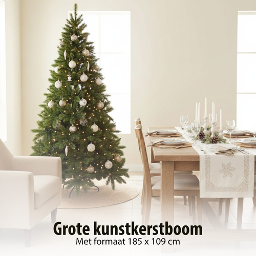 Triumph Tree Tsuga Kunstkerstboom - Kerstboom H185 x Ø109 cm - Groen