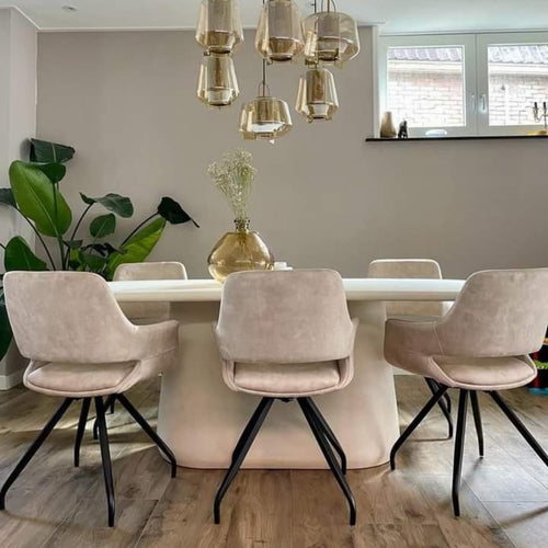 Giga Meubel Eettafel Romy - Ovaal - MDF - 240ccm