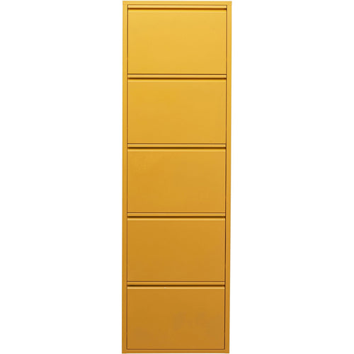 Kare Design Schoenenkast Caruso - geel - 5 laden - vtwonen shop