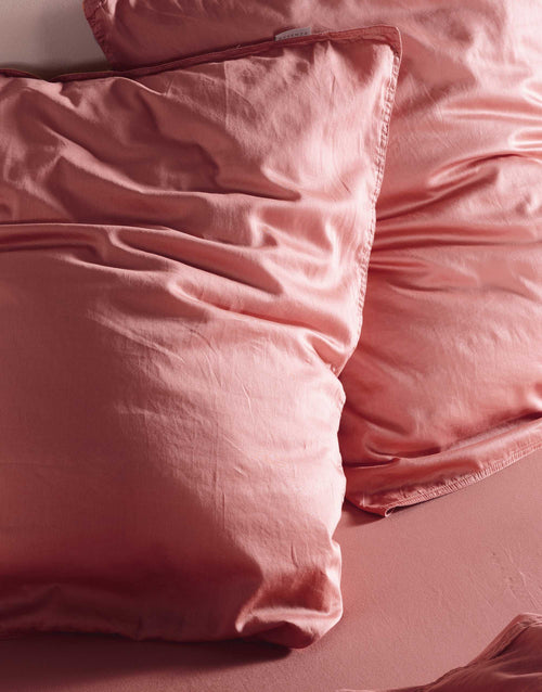 Essenza Minte dekbedovertrek - Tweepersoons – 200x200/220 cm - Dusty rose