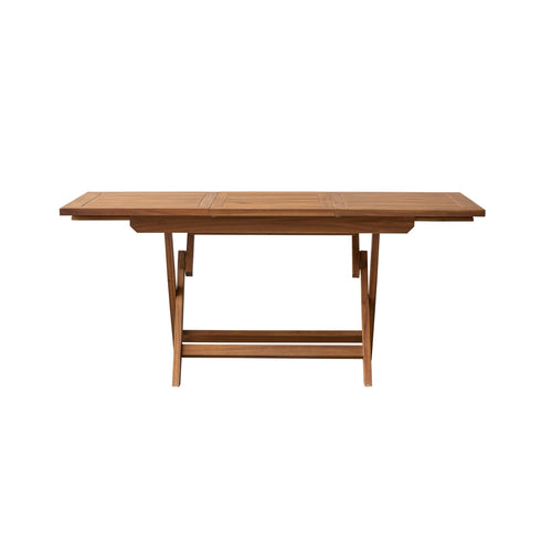 Tikamoon Outdoor klaptafel van massief acaciahout, uitschuifbaar voor 4/6 personen - Bruin